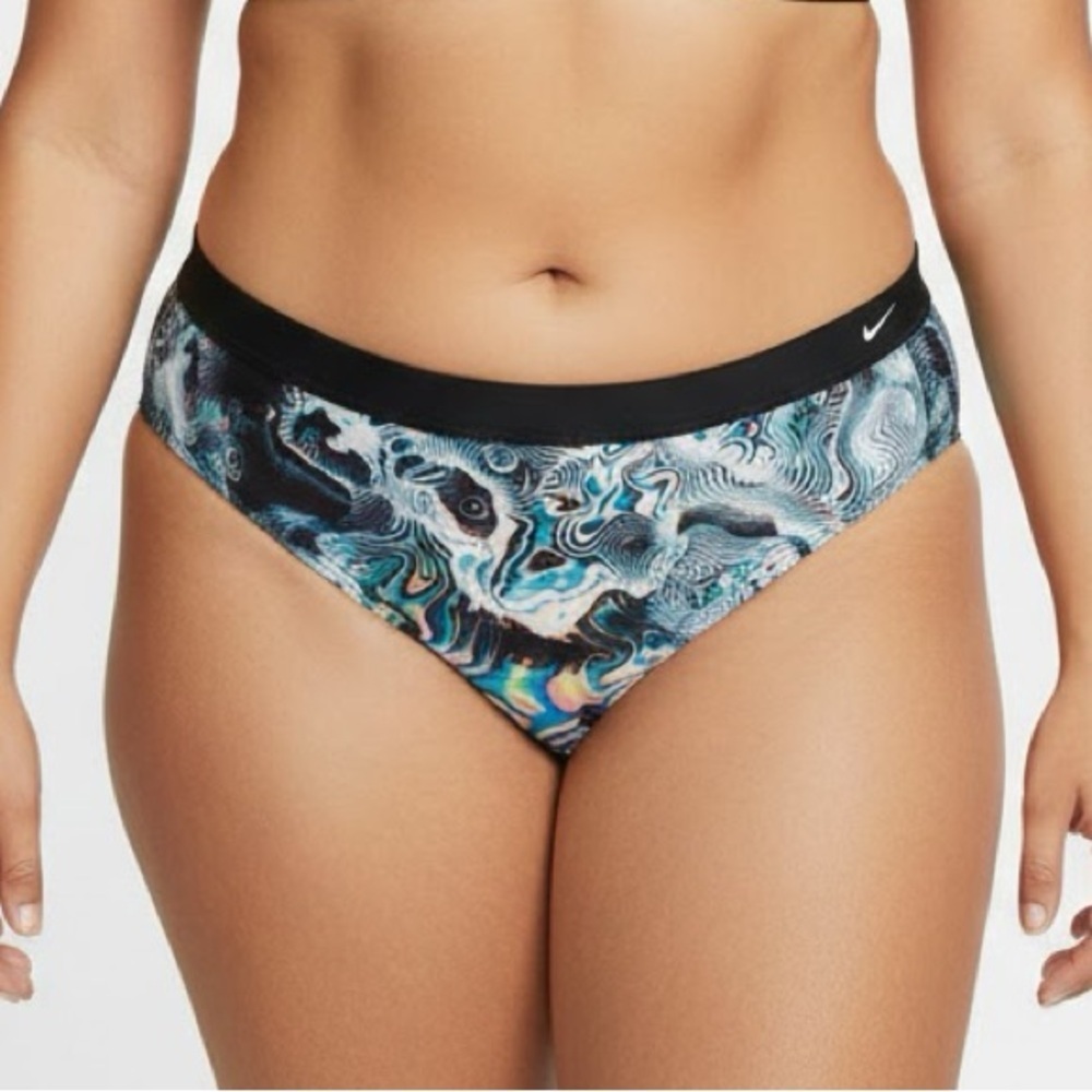 Nike XL Boho Tribal Print Swimsuit Bottom | Vibrant Geometric Bikini Brief NWT
